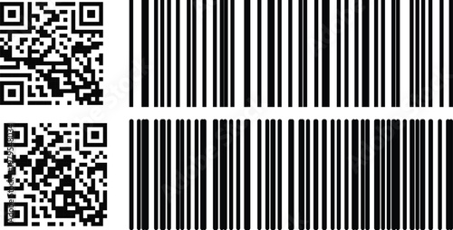 QR Code and Barcode Symbols for Scanning and Data Identification