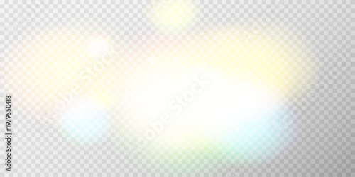 Vibrant colorful bokeh background with blurred circles, glowing light particles, abstract defocused effect, bright festive vector illustration
