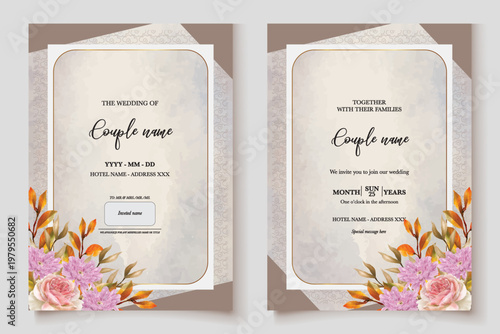 Save the date wedding invitation templates