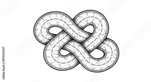 Intricate Celtic Knot Design Illustration.