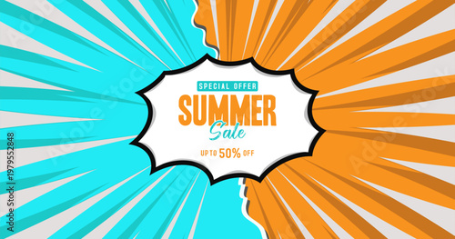 summer sale. Vibrant Summer Sale Advertisement Graphic Design