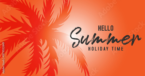 summer sale. Vibrant Summer Holiday Time Greeting Card