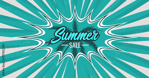 summer sale. Vibrant Summer Sale Poster Design