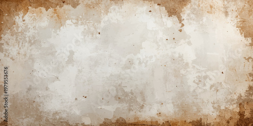Blank ancient parchment with a rough aged surface and a dirty grunge texture makes a vintage brown paper background for an antique design