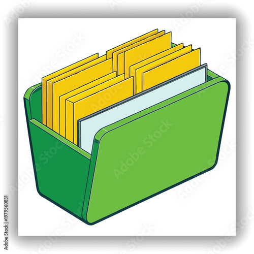 Green Grass Magazine Holder Organizer