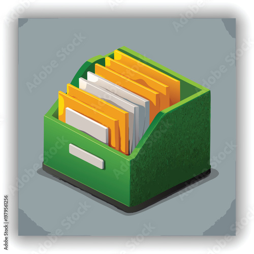 Green Grass Magazine Holder Organizer