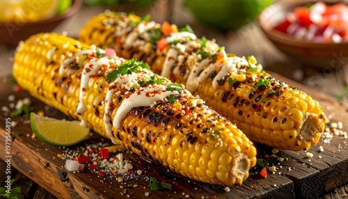 Grilled Corn on the Cob with Toppings - A Delicious Summer Treat.