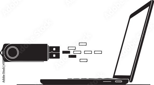 Usb flash drive transferring data