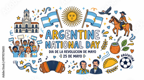 Argentine National Day Illustration - May 25