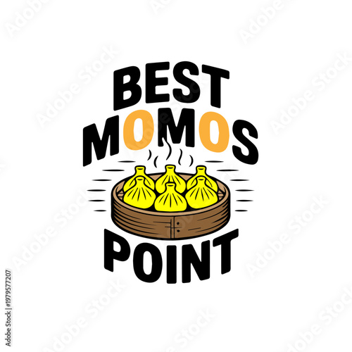 Best Momos Vector T-Shirt Tatoo or Logo Icon Design