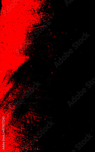 Worn and worn urban texture. Dirty and rough grunge background. Brushed red paint layer. Worn, grainy, and messy template overlay. Dirty renovated wall frame background. EPS10 vector