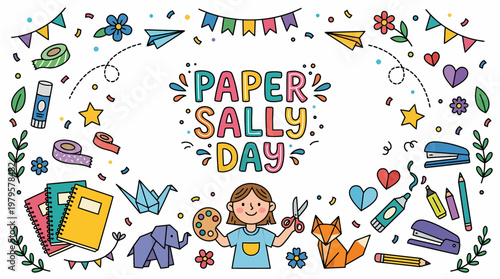 Paper Craft Day Celebration - Kids Fun Art Supplies