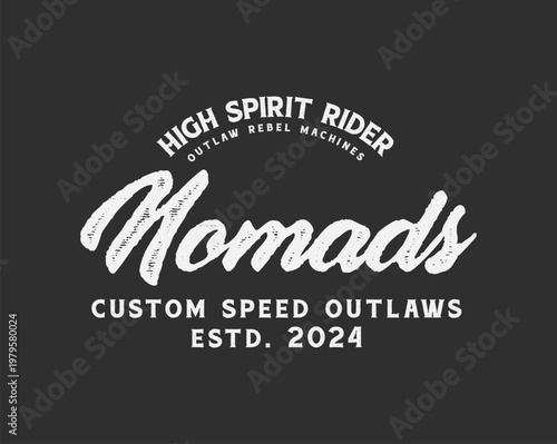 Nomads Custom Speed Outlaws High Spirit Rider Logo.