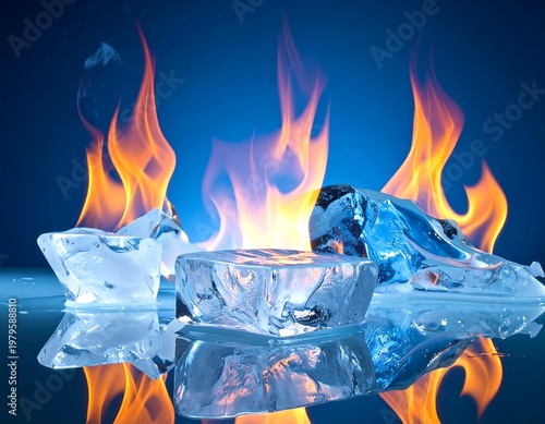 Fire and Ice Contrasting Elements.