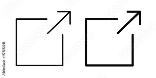 Export icon vector illustration in line style. flat silhouette designs