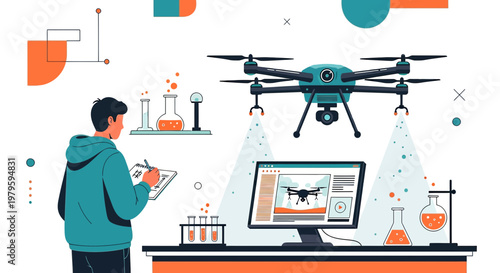 Innovative drone application in laboratory research and scientific investigation analysis