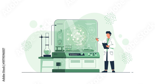 Innovative medical research facility conducting advanced scientific investigation and analysis