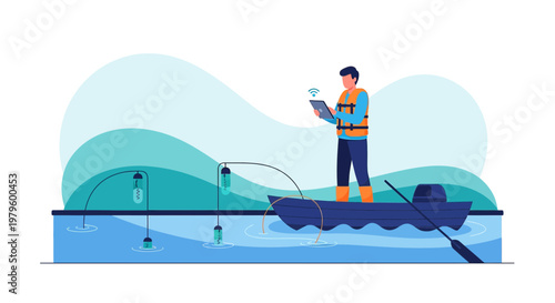 Innovation in aquaculture monitoring technology using wireless sensors and mobile devices in fish