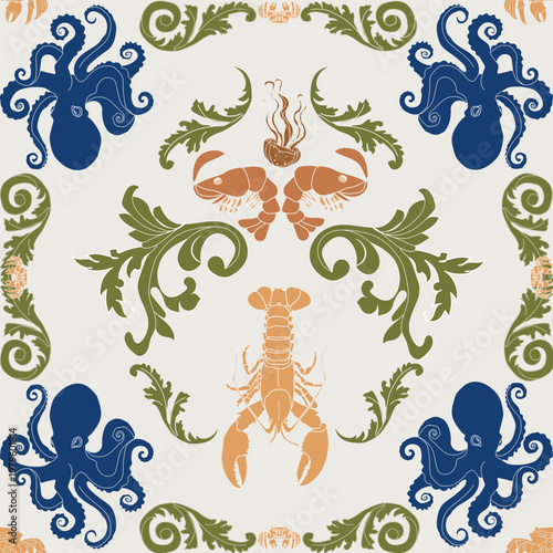 A sunny day at the Mediterranean coast  , Kitchens tiles ,Sealife and under sea adventures bring this week challenge to life .
