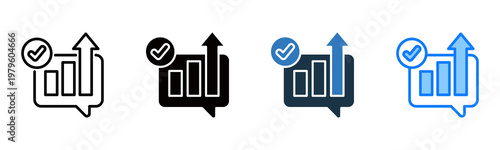 Optimization icon multiple style vector illustration