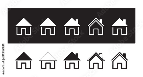 Line art folder icons representing various actions and states for computer interface user experience and data management.