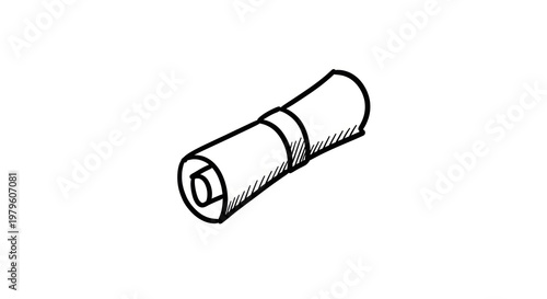 Simple black and white socket drawing.