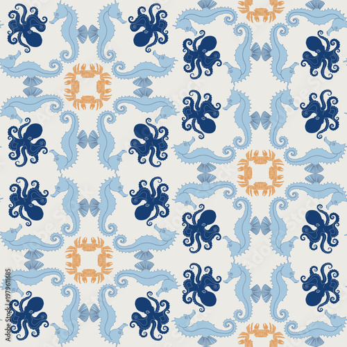 A sunny day at the Mediterranean coast  , Kitchens tiles ,Sealife and under sea adventures bring this week challenge to life .
