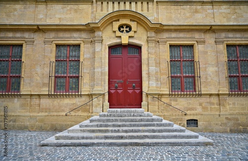 Quadro su tela Landscape with scenic facade view of the Granet Museum in quartier Mazarin, Aix-en-Provence, Marseille France