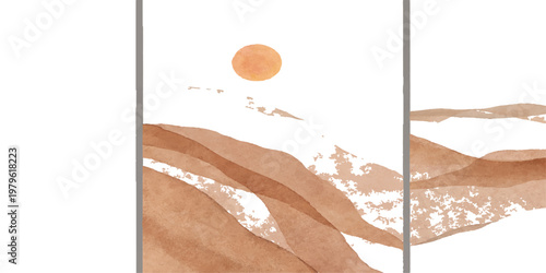 Autumn leaves on a wooden background under a dark night sky with a full moon reflecting light over a blue sea landscape