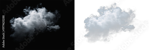 White fog and smoke on floor for studio product showcase background 