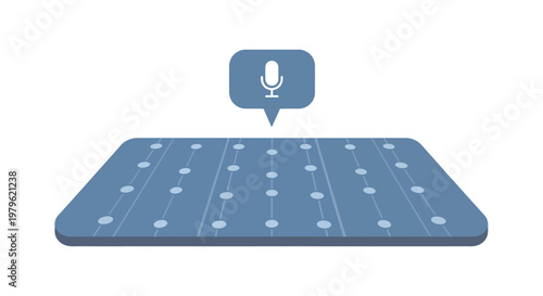 Smart speaker voice assistant control panel interface