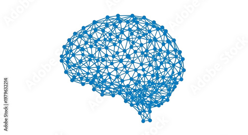 Abstract illustration of a digital neural network representing artificial intelligence concept