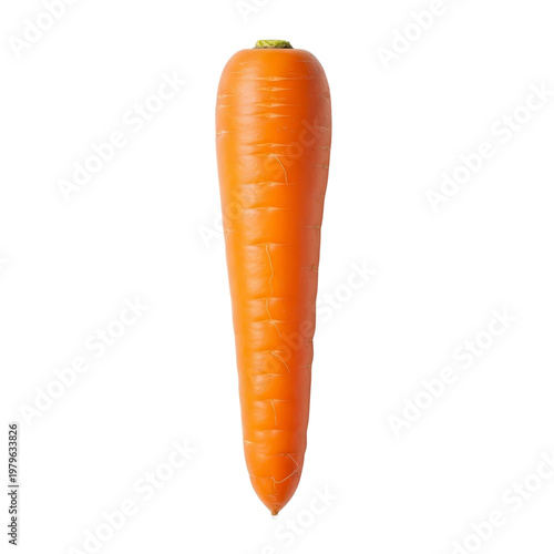 Fresh orange carrot isolated on transparent background