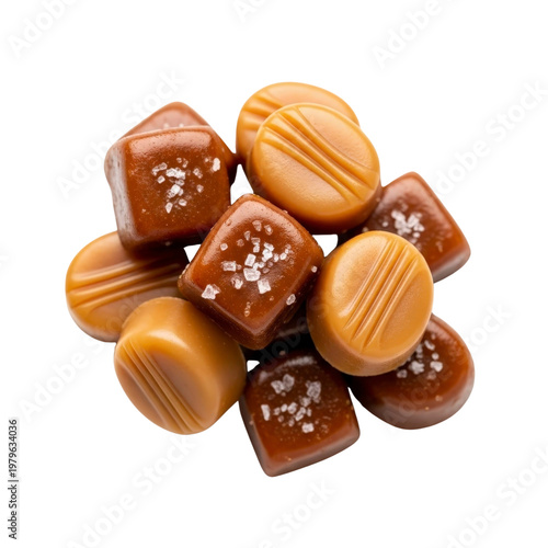 Pile of salted caramel candies