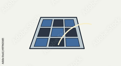 Tic tac toe game with a winning move.