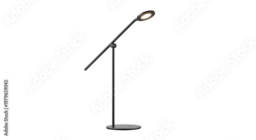 Modern LED Desk Lamp with Adjustable Arm and Flexible Head, White Background