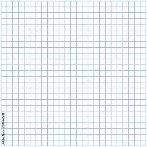 Grid Engineering Graph Paper with blue lines. Squared paper texture. Drafting paper, horizontal grid lines, graph style graphic design. 