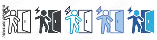 Fired icon set multiple style collection