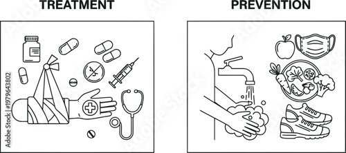 Comparison of initial and final stages of a complex technical or artistic diagram