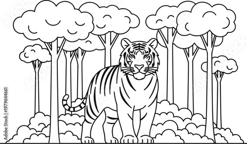 Ancient greek figures engaged in a ceremonial ritual amidst columns and trees