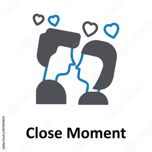 Close Moment Vector icon which can easily modify or edit