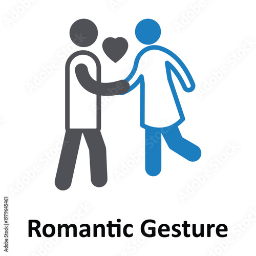 Romantic Gesture Vector icon which can easily modify or edit