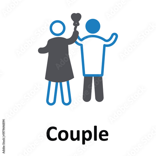 Couple Vector icon which can easily modify or edit