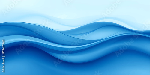 Dynamic abstract blue wave design withsmooth flowing lines and a light swirl texture creating a professional motion background vector illustration