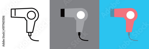 シンプルなドライヤーアイコン