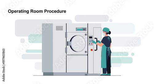 Medical Professional Operating Sterilization Machine in Operating Room
