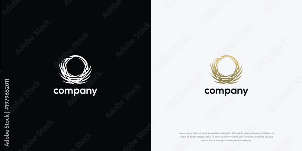 Fototapeta premium Nest Logo Design - Company Branding