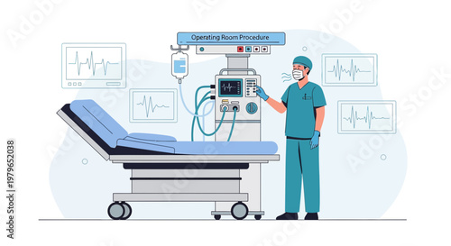 Medical Team, Intensive Care Unit, Surgery, Patient Monitor, Doctor, Nurse, Hospital Equipment