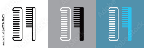 シンプルな美容院アイコン