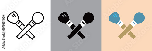 シンプルなメイクブラシアイコン